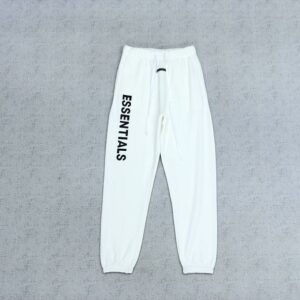 Essential White Basic Sweatpants