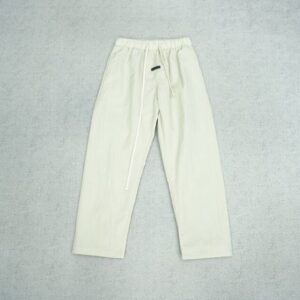 Essential Wide Leg White Sweatpant