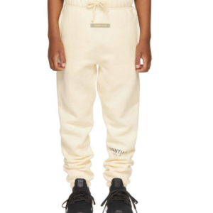 Essentials Beige Sweatpants – Kids