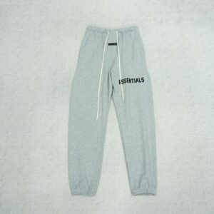 Essentials Fear Of God Logo Grey Sweatpant