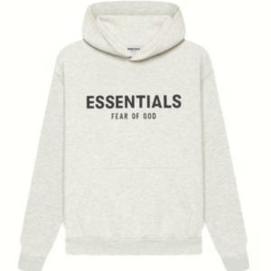 Essentials Light floral gray hoodie – Kids