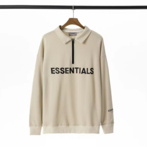 Essentials Oak Gray Colar SweatShirt