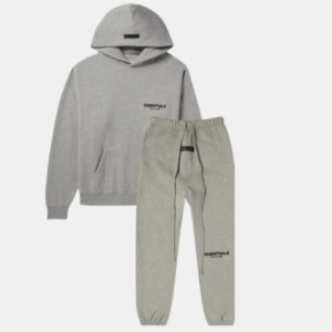 Fear of God Essentials Dark Heather Oatmeal Tracksuit