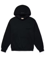 Fear of God Essentials Pullover Chest Logo Hoodie Stretch Limo Black