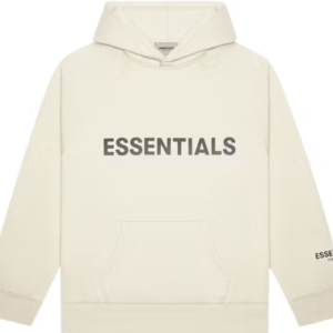 Fear of God Essentials Pullover Hoodie Applique Logo Buttercream